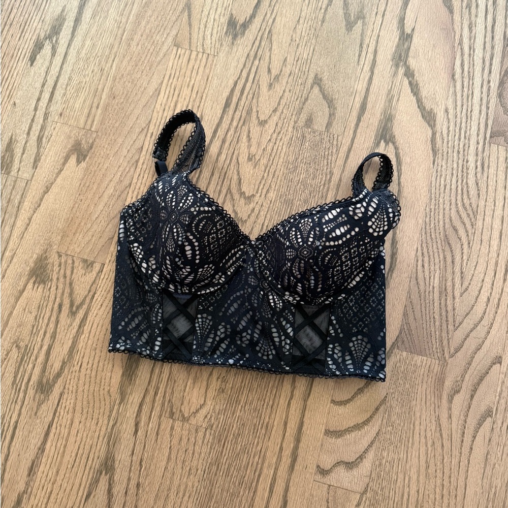 VICTORIAS SECRET Lace Bustier Corset 32D